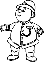 coloriage oui oui le gendarme